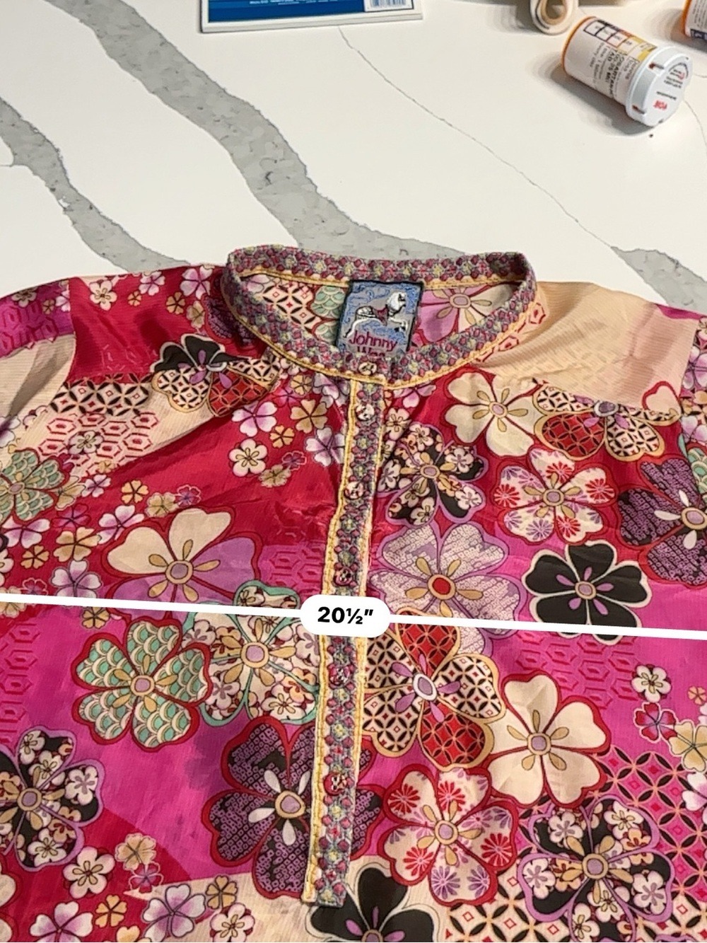 Johnny Was Yama Kels Silk Tunic - Picture 16 of 16